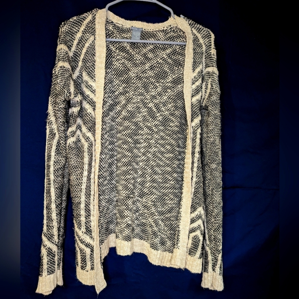 Black and white cardigan